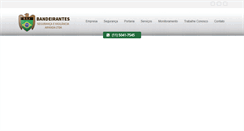 Desktop Screenshot of bandeirantesseguranca.com.br